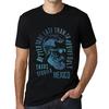 Men’s Vintage Tee Shirt Graphic T Shirt Tacos, Tequila and Mexico Deep Black