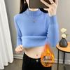 2025 Autumn/Winter Women's Thick High Collar Knit Sweater Base Layer