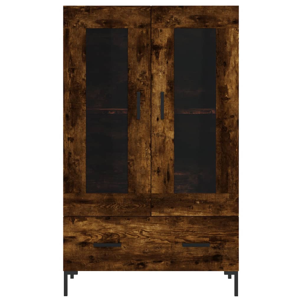 Vidaxl Tall Cabinet, Smoked Oak, 69.5X31X115 Cm
