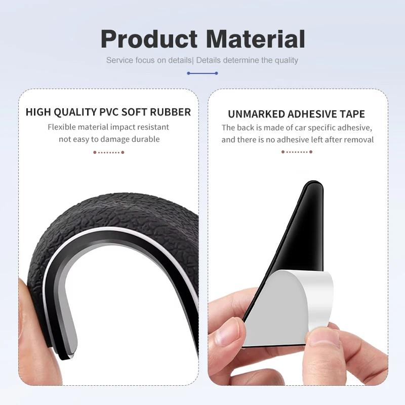 2pcs Car Door Corner Cover Anti Collision Bumper Sticker For Mercedes Benz AMG A C E S G Class W201 W210 W108 W204 W205 W203