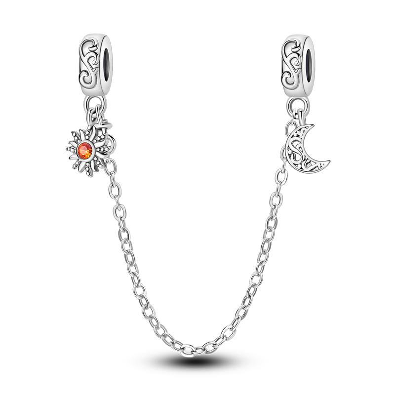 Christmas Charm Bead Charms Bead copper CZ Zircon Pendants Safety Chain Compatible With Bangle Authentic Bracelets Do It Yourself Jewellery Gift