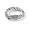 Personalized Fashion Hip Hop Jewelry Flower Zircon Infinite Bracelet Bling CZ Iced Out Infinity Rainbow Flower Bracelet