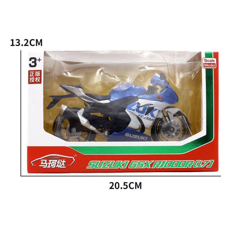 1:12 Scale Suzuki GSX-R1000R Alloy Racing Motorcycle Model Diecast Street Cross-Country Motorcycle Model High Simulation Kids Toy Gift