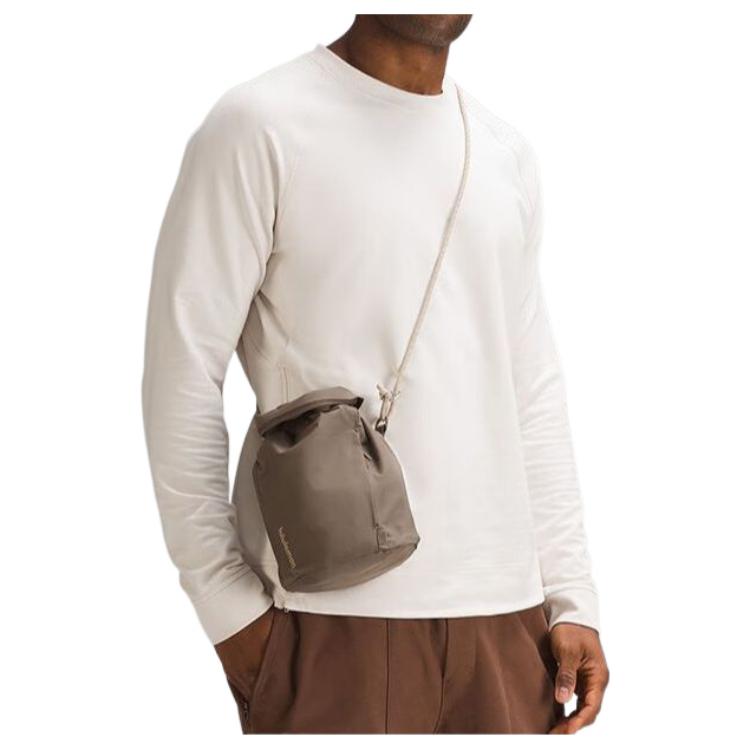 Lululemon Roll Top 3L Waterproof Adjustable Strap Nylon Crossbody Bag Unisex Bags LU9AXWS-NOMD
