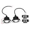 2 buc. Bec LED Ceață Auto 3,5 țoli 30W IP65 Ochi de Înger Luminozitate Ridicată Inel Exterior Albastru 12V Universal