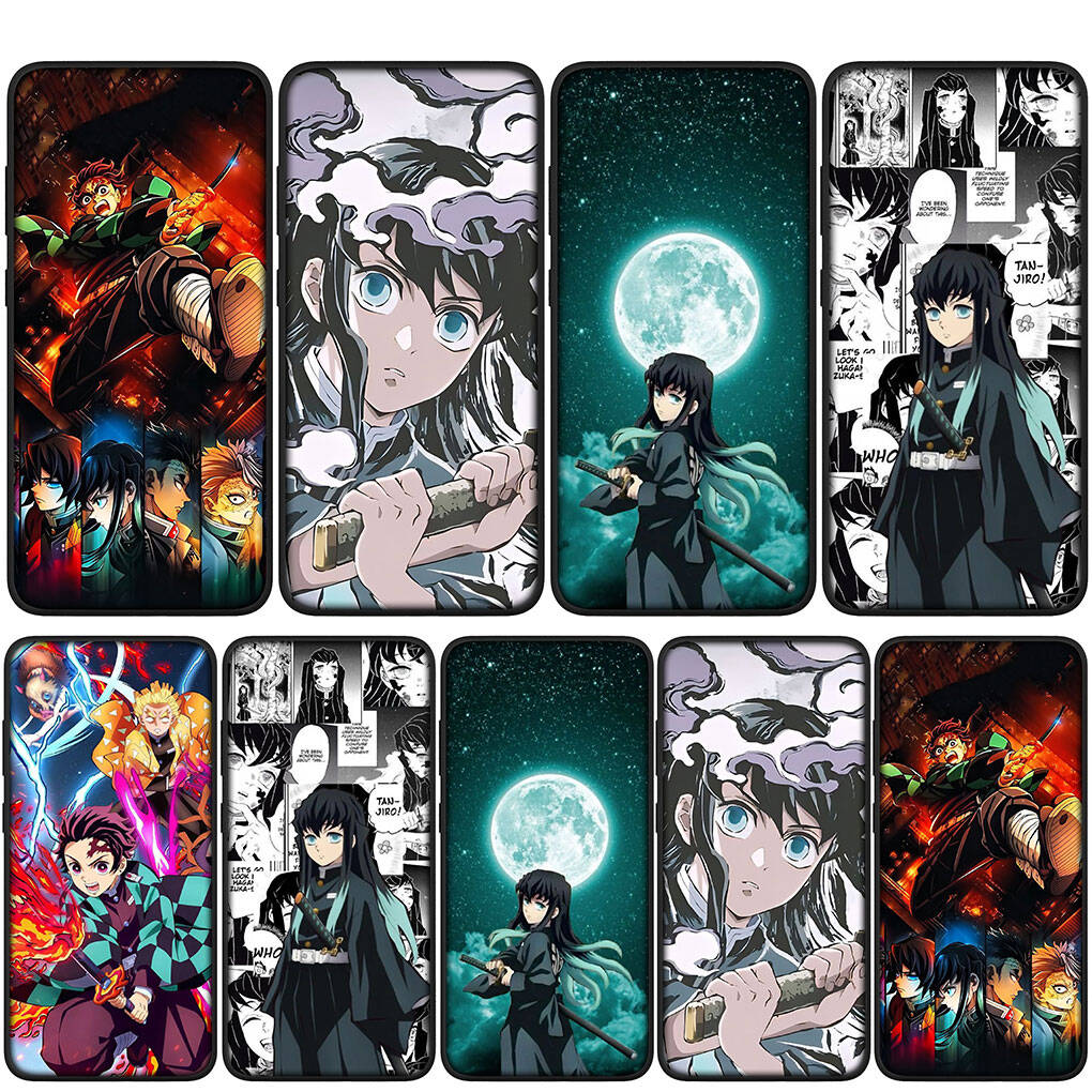 Für Motorola Moto Edge 70 60 50 G54 G86 Samsung Galaxy S25 iPhone 17 16 15 Redmi Note 14 Pro Max Handyhülle Muichiro Tokito Demon Slayer Tanjiro Cover