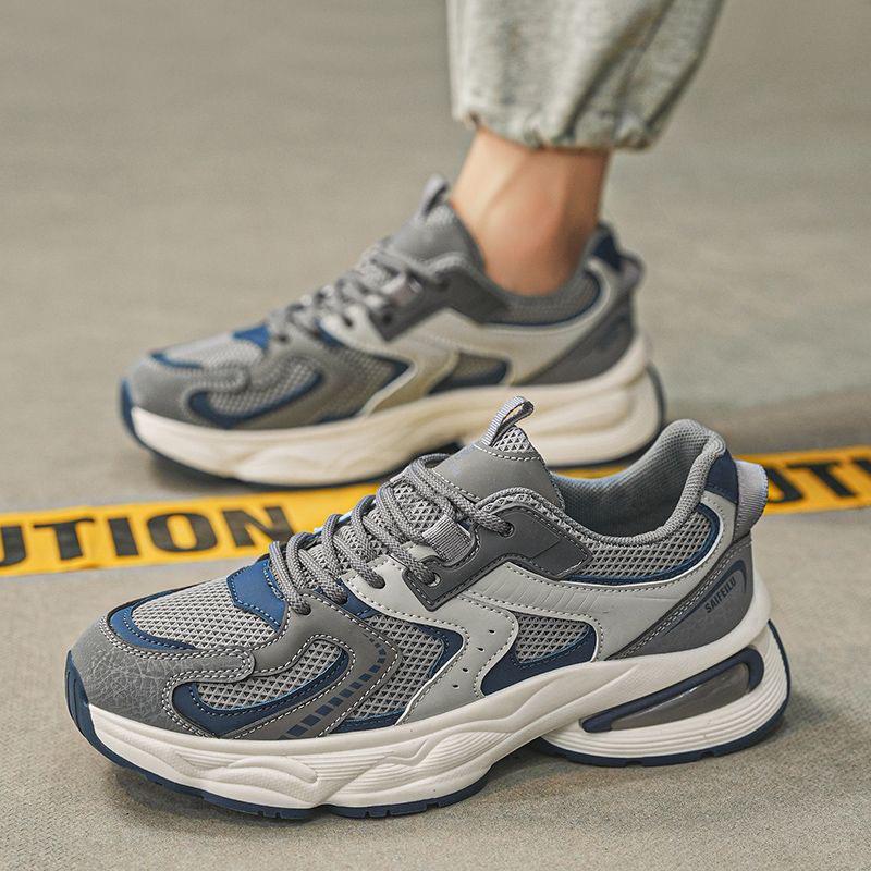 Summer New Breathable Mesh Sneakers Platform Casual Dad Shoes