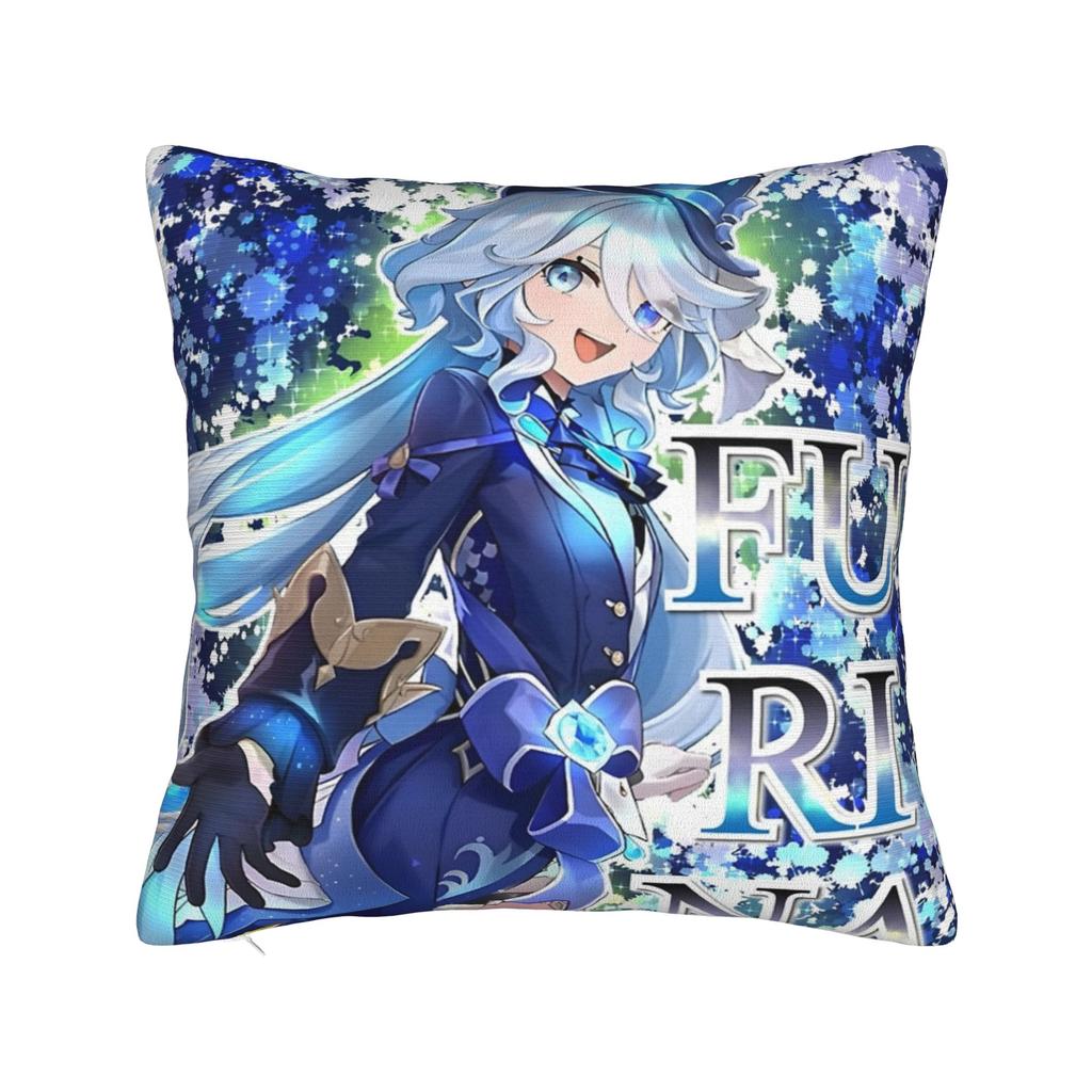 Genshin Impact Durin Game Pillowcase Printed Fabric Cushion Cover Decorative Throw Pillow Case Cover Sofa Square 40X40Cm