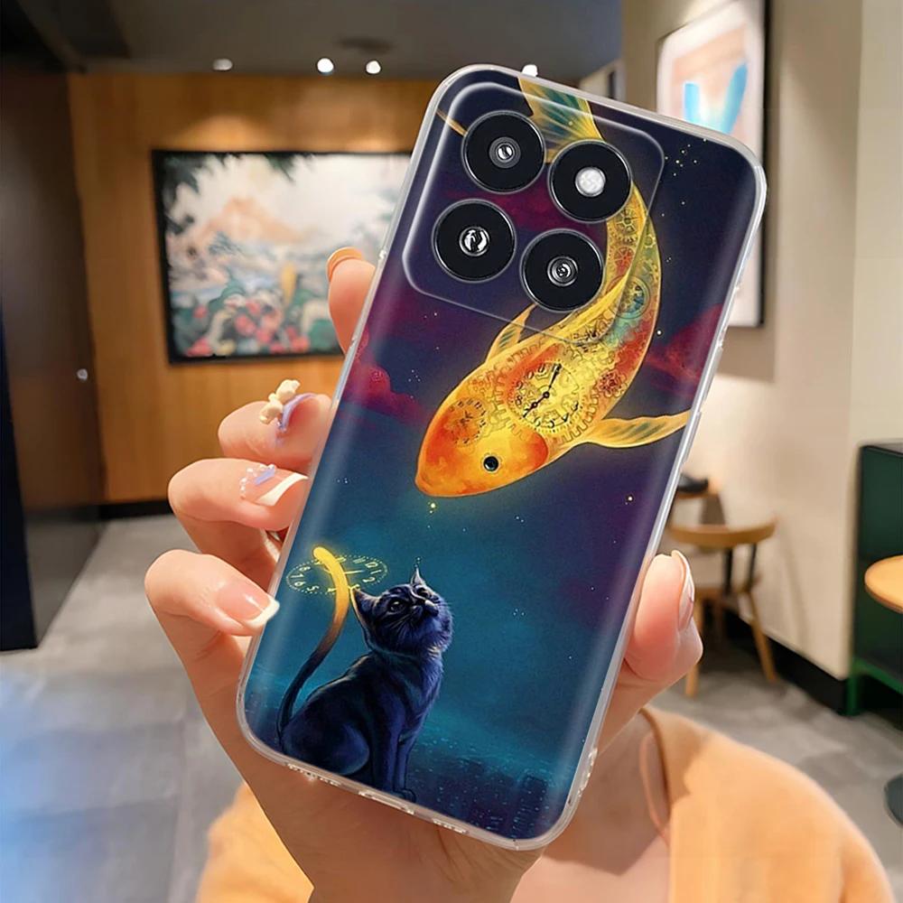 Für Xiaomi 14 Pro Hülle Klar Kreative Weiche Silikon Handyhüllen Für Xiaomi 14 Mi 14 Mi14 Rückseite Für Xiaomi Mi14 Pro Hüllen
