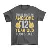 T-shirt för pojkars 12-årsdag Barn Fantastisk 12-åring GÅVIDÉ Firande Fest