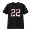 Heren T-shirt Nummer Tweeëntwintig 22 Zwart Klein vintage Gewassen Unisex mode Ademend designer kleding Veelzijdig Rekbaar