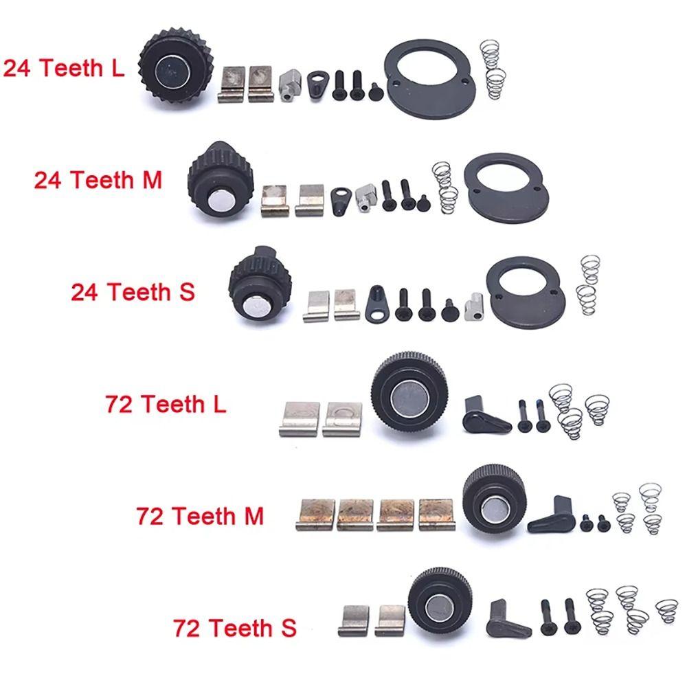 1 Set Ersatzteil Ratsche Schraubenschlüssel Reparaturzubehör 1/4" 3/8" 1/2" Ratsche Werkzeug Ratsche Schraubenschlüssel Ersatzteil-Kit 24/72 Zähne
