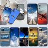 NH3 Aircraft Travel Cloud Sky Phone Case for Xiaomi Poco C40 C50 C51 C55 C65 C71 C75 F3 F5 F6 F7 M2 M3 Pro Ultra