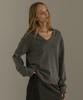 Nounbeleo Loose Fit V-Neck Knit [Knfw02Sw01]_Deep Gray