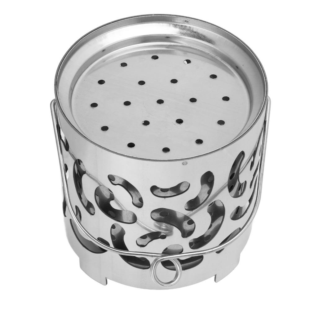 Mini Camping Heater Stainless Steel Camping Heating Cover Durable Portable Heater Hiking