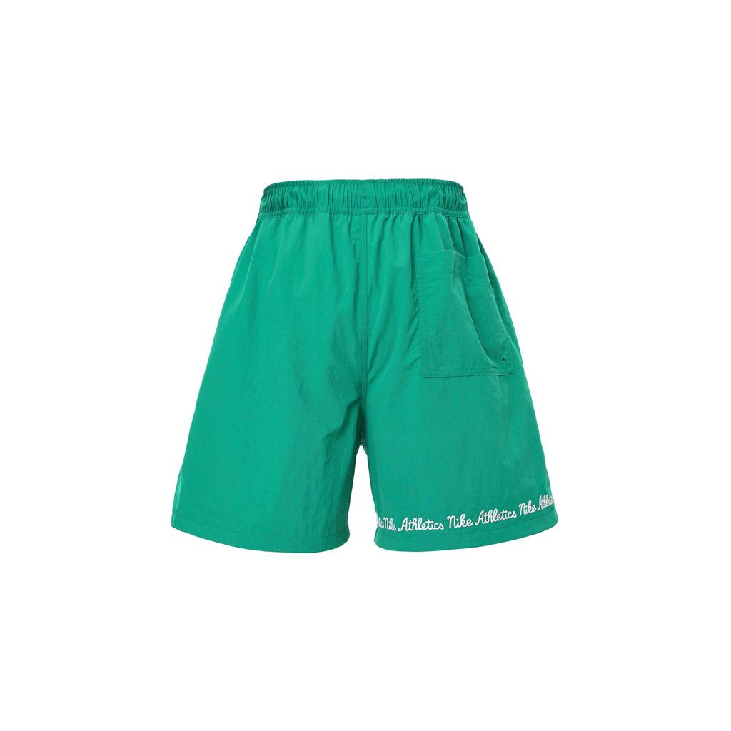 Nike Club Letter Borduurwerk Vetersluiting Geweven Sport Casual Korte Broek Heren shorts Pauw-Groen FV5662-365