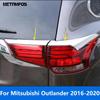 Achterlicht Lamp Ooglid Wenkbrauw Voor Mitsubishi Outlander 2016- Chroom Achterlicht Strip Decoratie Rand Accessoires Auto Styling