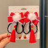 Tassels Chinese Tassel Fan Hairpin Bow New Year Bow Hairpin  Masquerade Party
