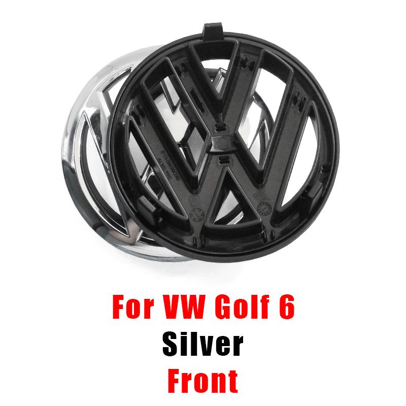 5K0853601C 5K0853630 VW 135mm Car Front Grille Badge and 110mm Rear Trunk Emblem Lid Logo Accessories For Volkswagen Golf 6 MK6 Kyzm50