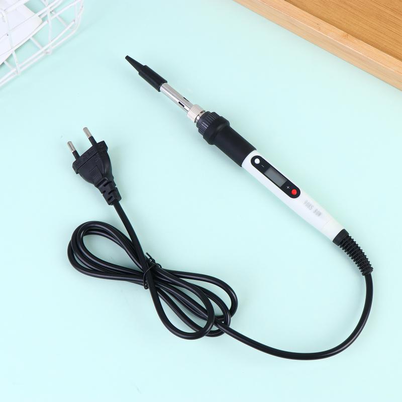Digital Soldering Iron 80W 220V 110V Temperature Adjustable Hot Welding Tool for Electrical Repair and Maintenance
