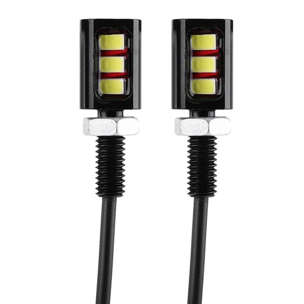 2Pcs New Auto 12V Lamp 3 LED License Number Plate Car Motorcycle Light