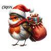DIY Holiday Home Decor Christmas Bird Static Glass Sticker, PVC Waterproof Window Decal for Pattern Stickers Decoration, Removable Decorative