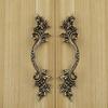 5pcs Vintage Cabinet Pulls 5.83 Inch Zinc Alloy Handles with Mounting Screws for Drawers Doors Closets Kitchen Furniture