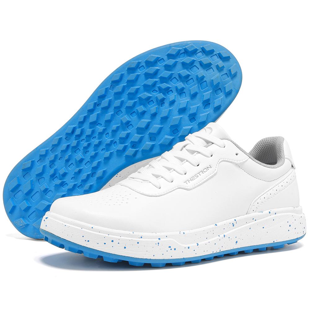 Golf Shoes Men's Lace Up Autumn Fashion Casual Sports Shoes Outdoor Fitness Grass Anti Slip Golf Walking Shoes Size 39-48