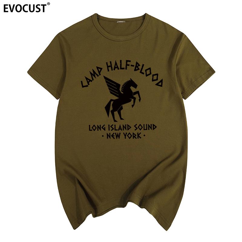 Camp Half-Blood Long Island Sound NY Percy Jackson T-shirt Vintage Costume d'Halloween Unisexe Coton Hommes T-shirt Nouveau Femmes TEE