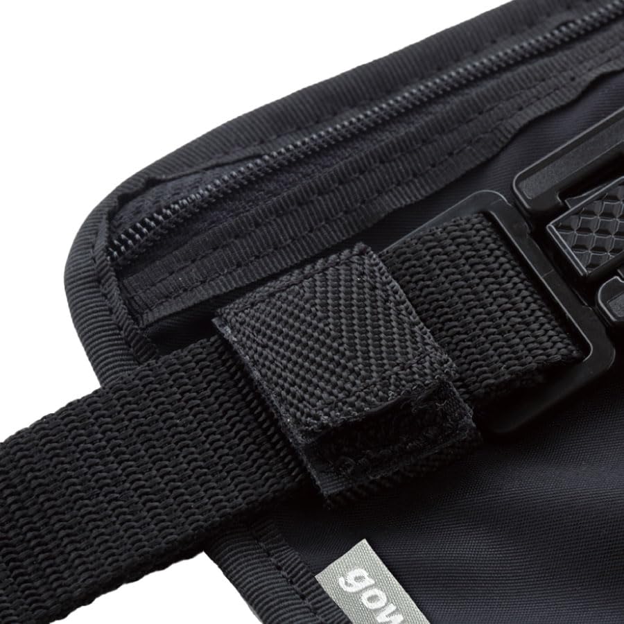 Waist Pouch Gowell Security Crime Prevention Anti-skimming, Body-hugging Pouch, Anti-theft, (black)