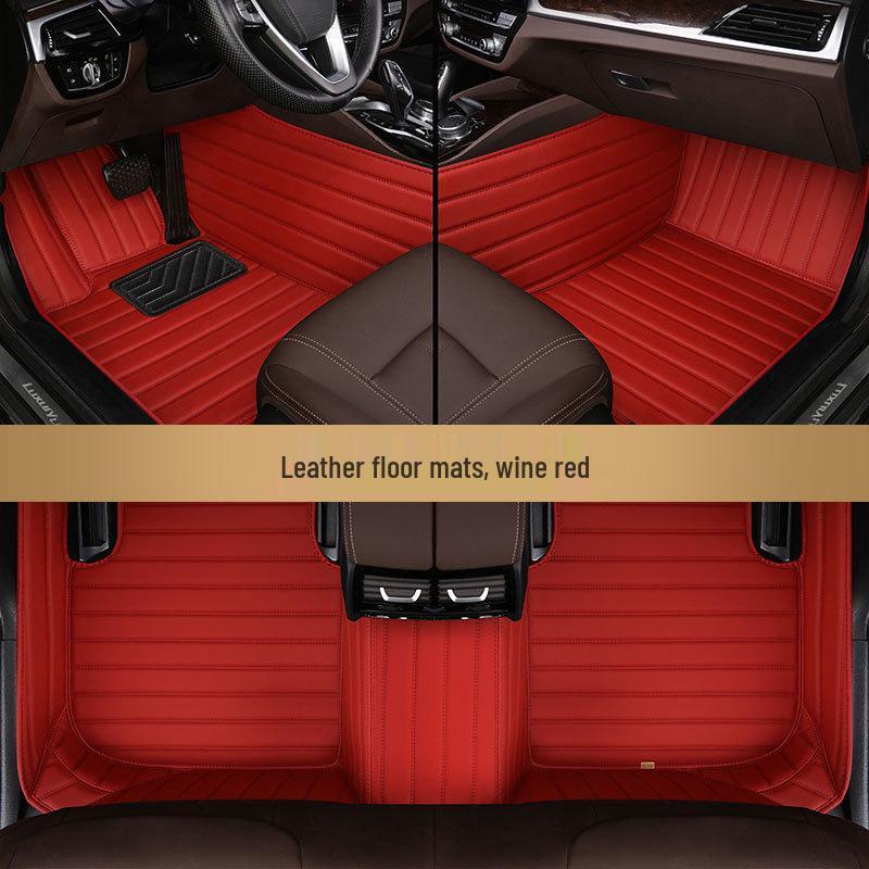 Genuine Leather Floor Mats for 2015-2024 Toyota Highlander, 5 or 7-Seater, Full Coverage