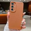 Silicone Candy Color Phone Case for Samsung S25 S24 S22 Ultra S23 S21 S20 Fe A55 A54 A53 S26 A35 A34 A15 A16 A14 A17 A37 A57 5G Leather Texture Cover