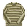 MaiSon KitSune Lm00105kj0046 S394 Fox Head Patch Stripe Men S Long Sleeve Tee