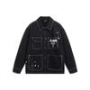 SS23 Fashion Sports Series 3D Tailored Woven Pocket Loose Casual Jacket Men Jackets Black AFDT571-1