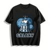 Vintage Spaceship Explore The Galaxy Graphic Casual Top Pure Cotton T-shirt