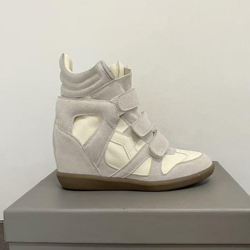 Dames Enkellaarzen Hak Dames Platform Sneakers Modieus Kleurblok Ontwerp Dames Schoenen