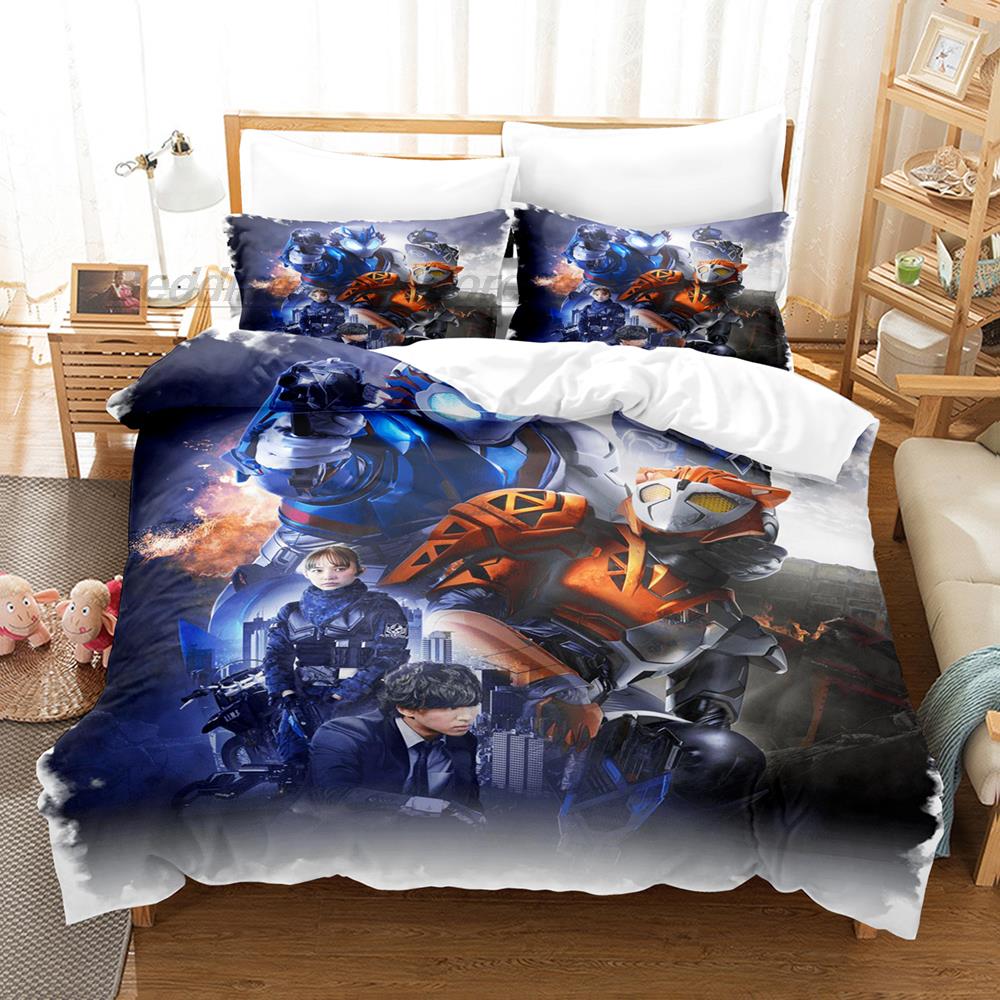 Kamen Rider Zero-One Bedding Set Single Twin Full Queen King Size Bed Set Aldult Kid Bedroom Duvetcover Sets 3D Print Anime