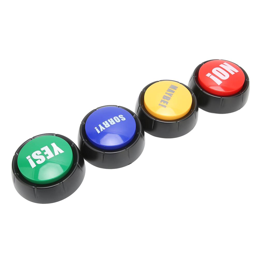 4Pcs Dog Communication Buttons Multifunctional 4 Types of Sound Effects Pet Training Buzzer for