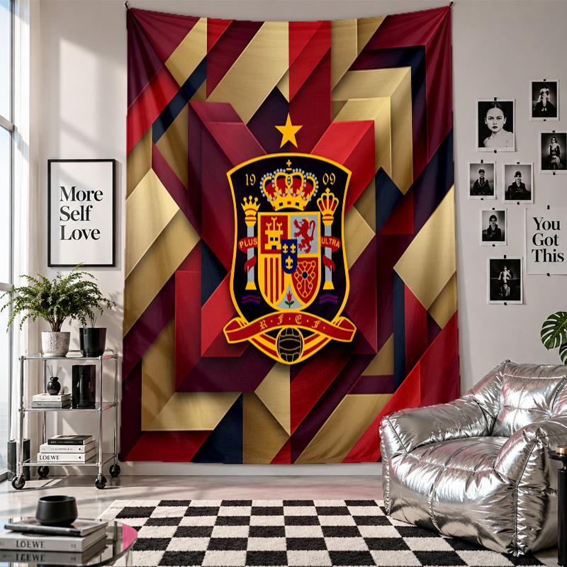 Spain Football Wall Tapestry Home Decor Wall Hanging Cloth for Bedroom Living Room Background