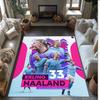 Tištěný flanelový koberec Erling Haaland, protiskluzový, měkký polyesterový podlahový koberec, vnitřní dekorativní podložka do ložnice, obývacího pokoje, k pohovce