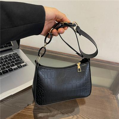 Niche Crocodile Pattern Women's Bag Underarm Bag 2025 Summer New High-value Chain Versatile Shoulder Bag