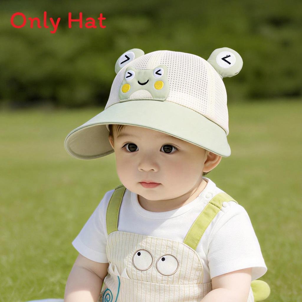 Baby Toddler Summer Breathable Mesh Sun Hat With Wide Brim For Outdoor Sun Protection