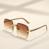 Square Frameless Classic Gradient Women Sun Glasses Professional Vision Correction Daily Use Comfortable High Performance Optical