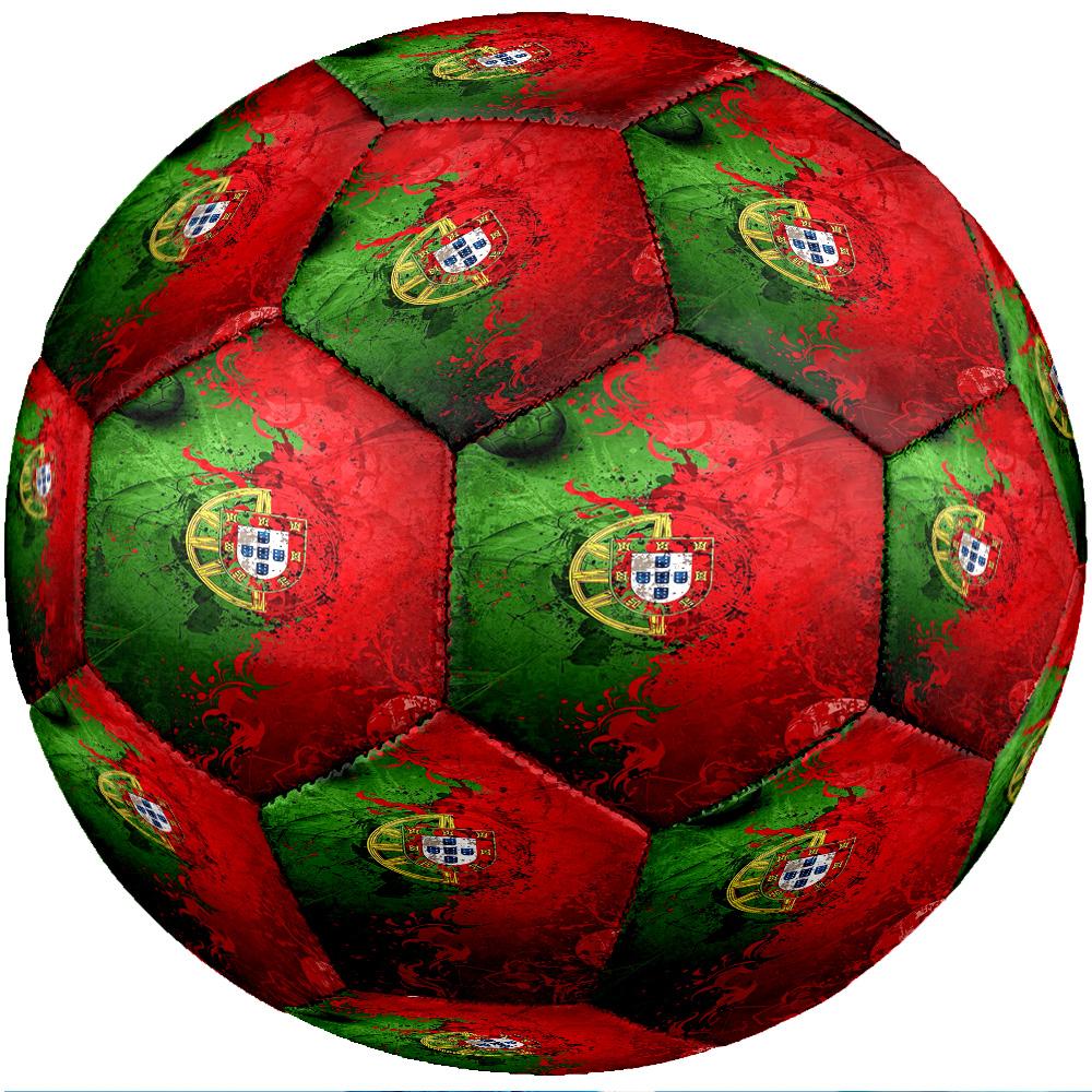 Portugal Nationalmannschaft Thema Fußball Größe 5 Fußball Weiche Oberfläche Professioneller Trainingsfußball für Outdoor-Sportarten