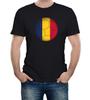 T-shirt de supporter de football pour homme Roumanie Coupe du Monde Euros Copa America Pays