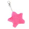 Plush Five-pointed Star Keychain Cute Pendant Keyring Hanging Ornament Keys Holder Backpack Handbag Charm Gift for Girls