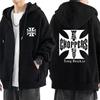 Paul Walker Shirt West Coast Choppers Retro Printed Hoodie Men's Fashion Top Hip-hop Jacket Zipper Jacket Hot Selling Streetwear