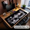 Car Racing Theme Custom Mouse Pad Personalized With Name Text Customized Desk Mat For Office Home Decor