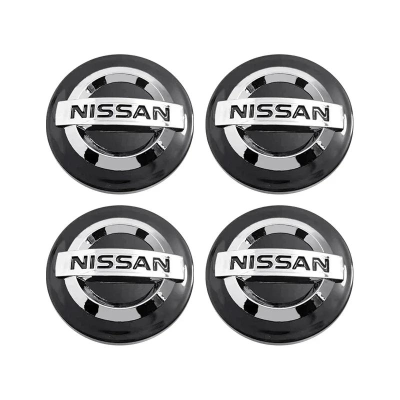 4 stuks 54mm 60mm Wielnaafdop Naafkap Badge Embleem Voor Nissan X J10 Trail Tiida Teana Juke X-trail Almera Rogue Sport Versa