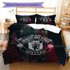 Simple MUFC Decor Bedding Quilt Set Quilt Cover Pillowcase Home Decoration Birthday Gift (1 * Duvet Cover + 2 * Pillowcase, Without Core)